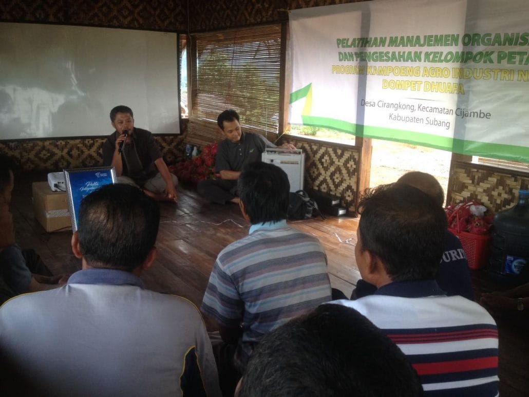 Pelatihan organisasi petani nanas Subang