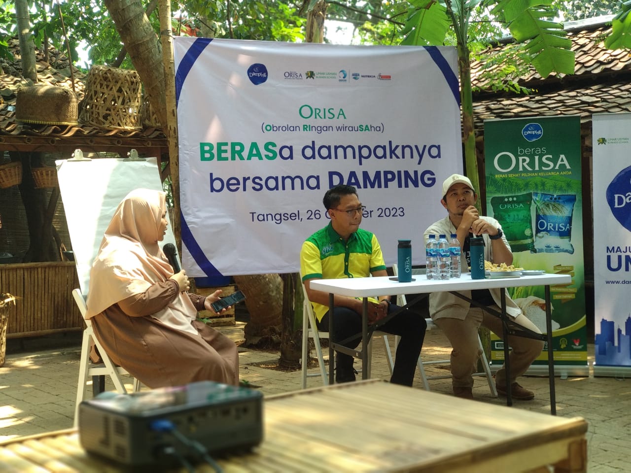 Beras Orisa Gandeng Kampus Bisnis Umar Usman Adakan Webinar Wirausaha